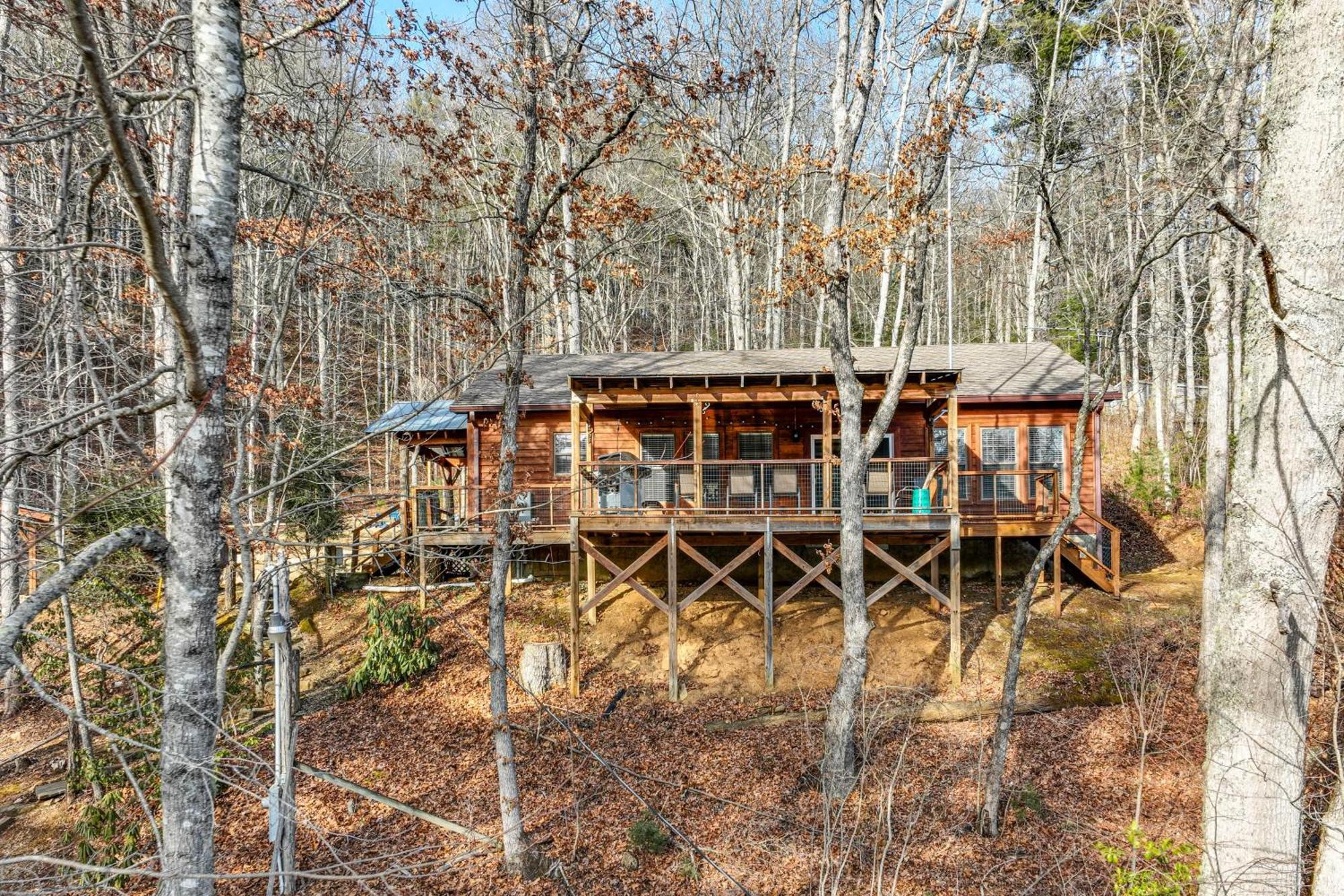 Lakeside Cashiers Cabin With Private Boat Dock! Cullowhee Exteriér fotografie